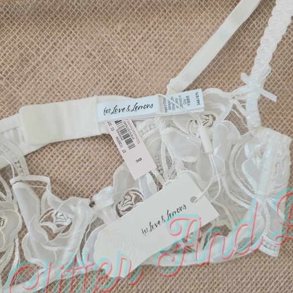 For Love And Lemons Blushing Bride White Bra - Picture 5 of 7